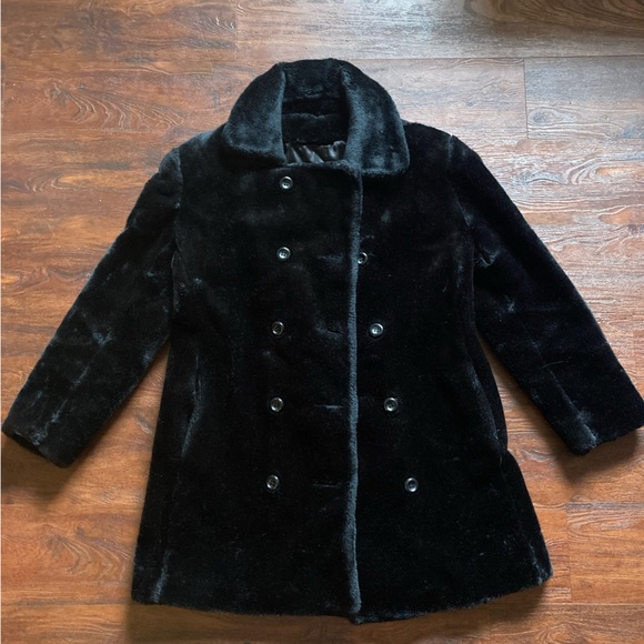 Express Faux Fur Peacoat - Picture 1 of 3